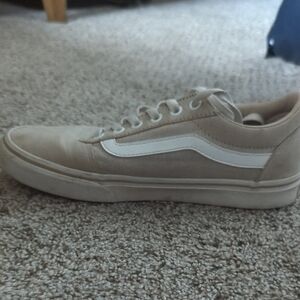 Vans Men's Tan and White Sneakers